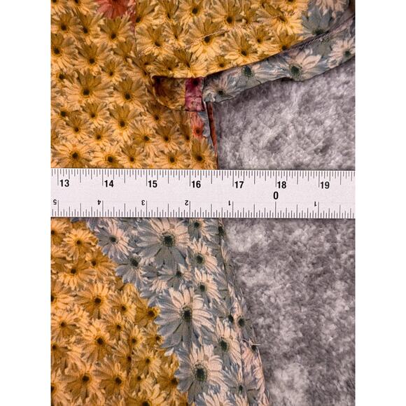 Anthropologie Dress Large Womens Varun Bahl Catria Patchwork Floral A Line - Picture 6 of 11